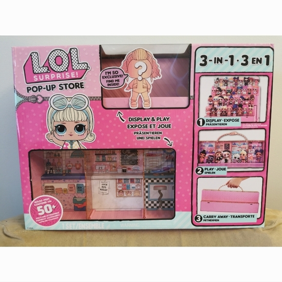 L.O.L. RARE Entertainment Surprise Pop UP Display Case Pink With Exclusive Doll - Picture 8 of 9